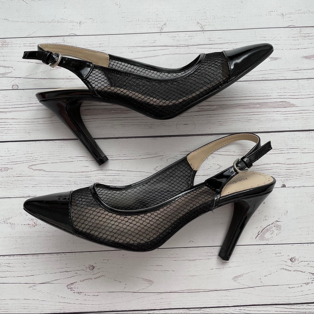 Adrienne Vittadini Sling kitten heels